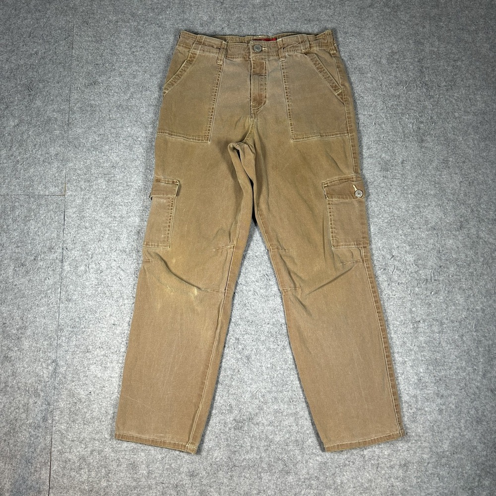 Vintage Dickies Pants Womens 9/29(26x26) Tan Y2K Cargo Workwear Faded Baggy
